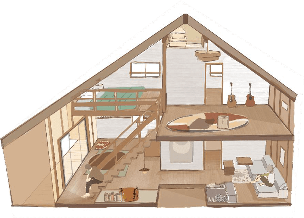 間貫けのハコ 間取り