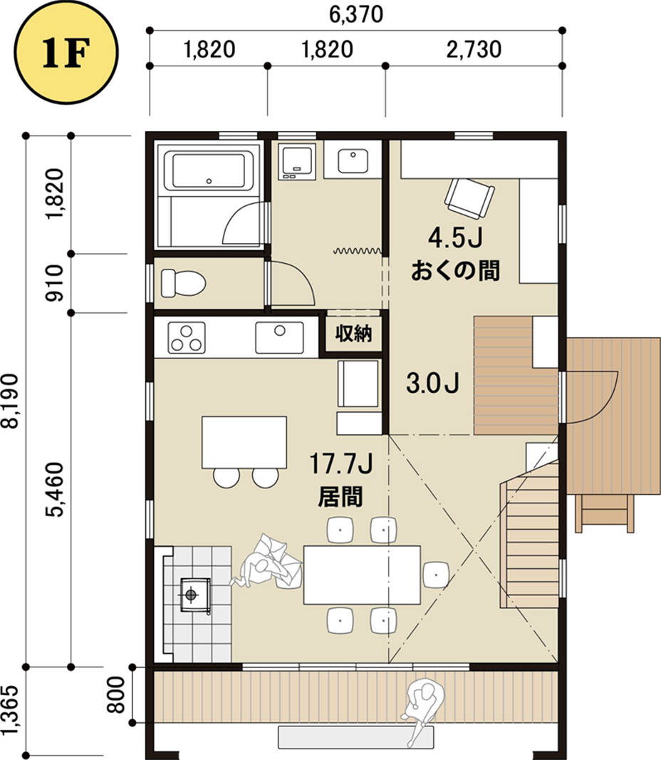1F間取り